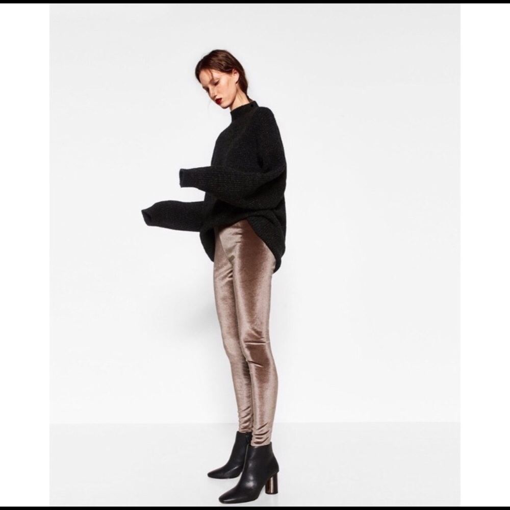 This season Zara velvet leggings